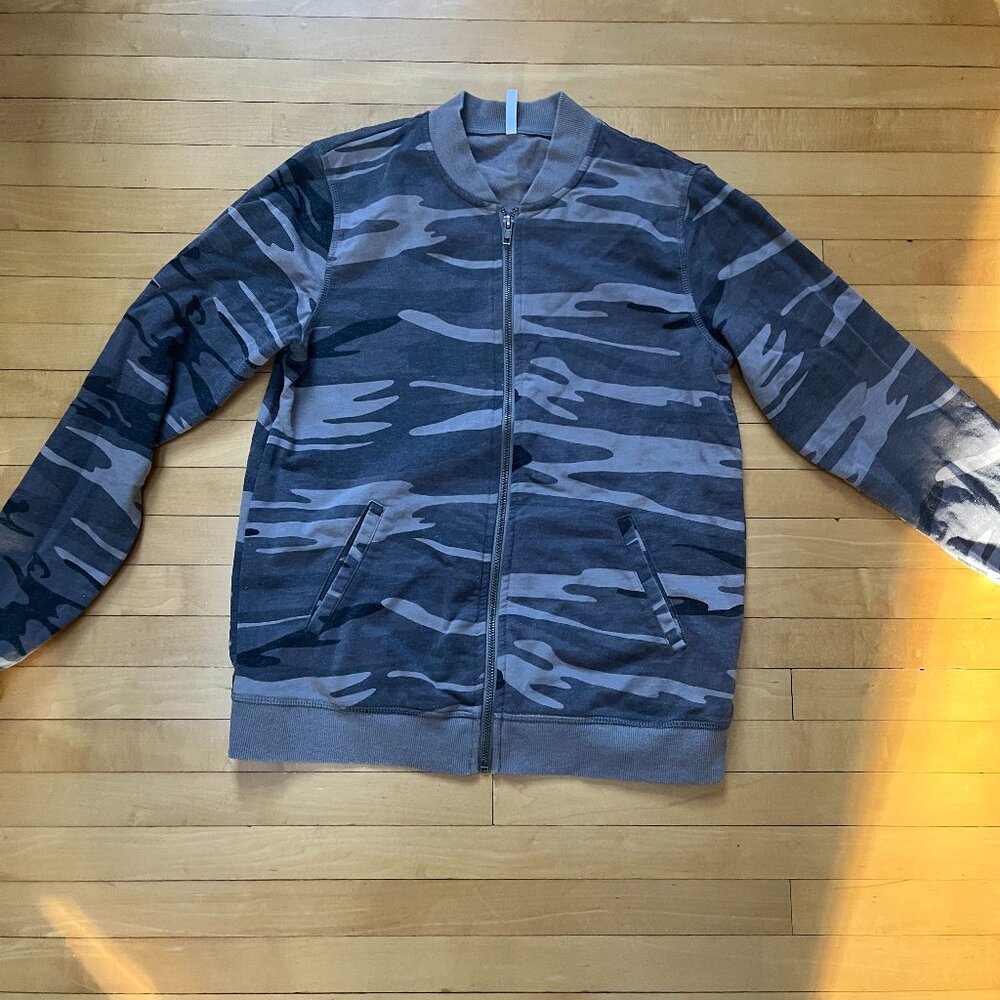 Z Supply Camo Zip Sweatshirt